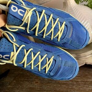 On Cloud Cloudrunner Athletic‎ Running Sneakers Shoes Womens 9.5 Blue Yellow